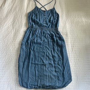 Old Navy Midi Chambray Dress